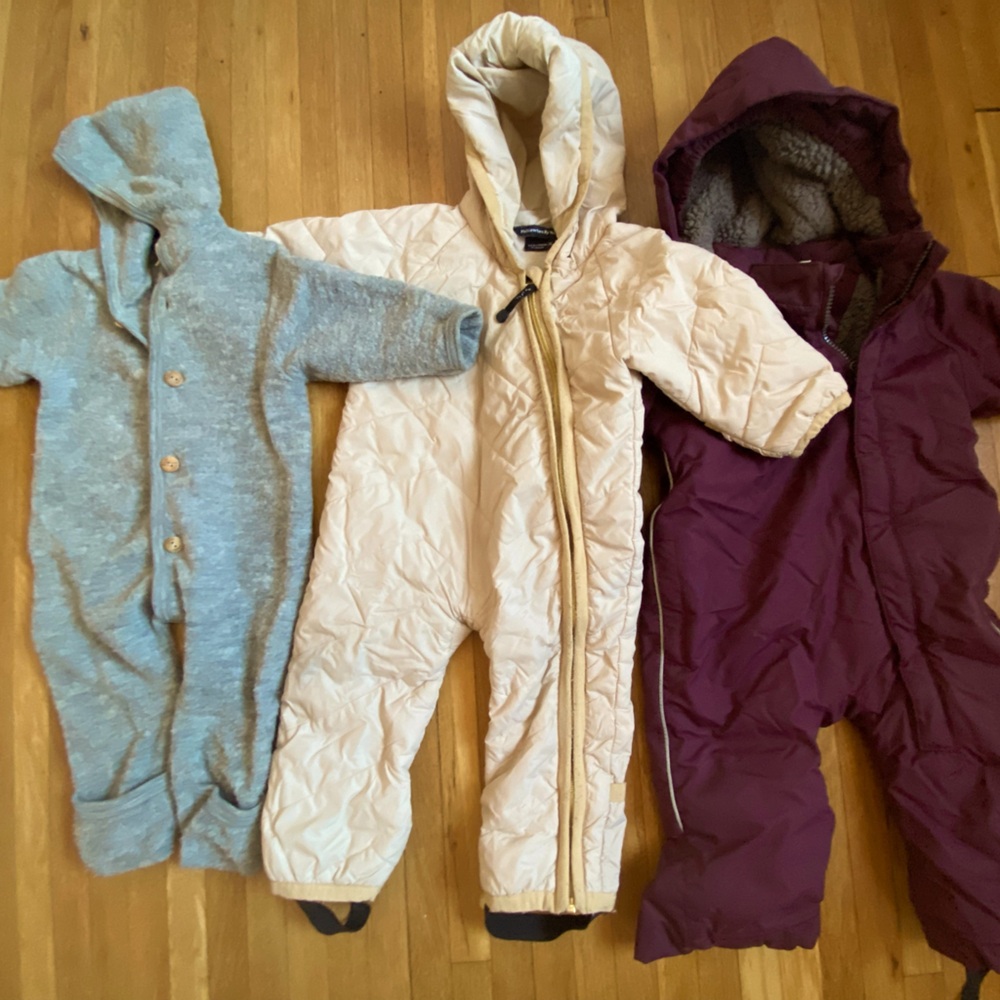 Baby Merino Overall and Snowsuit Bundle